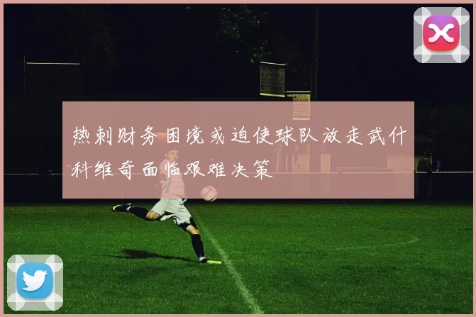 热刺财务困境或迫使球队放走武什科维奇面临艰难决策